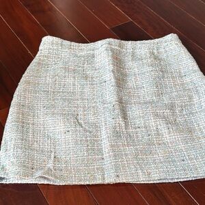 Elegant Tweed Skirt - Cream